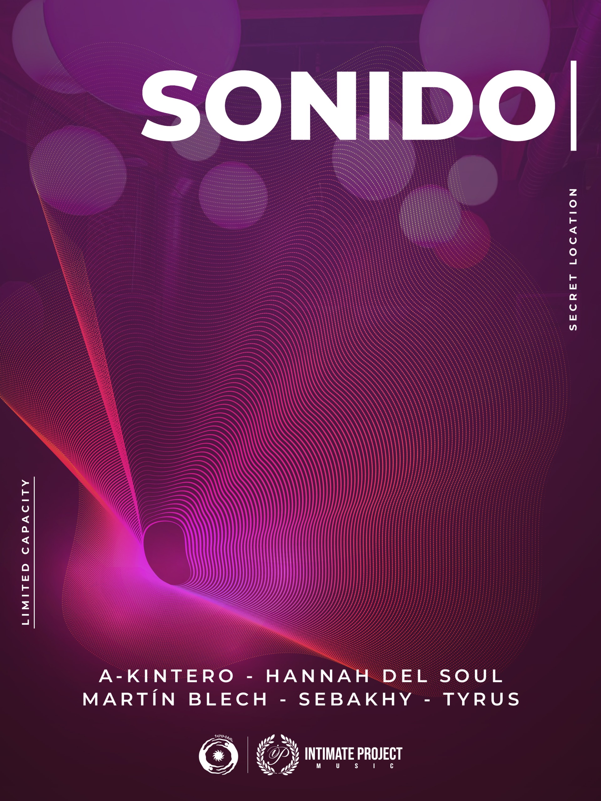 Sonido event flyer